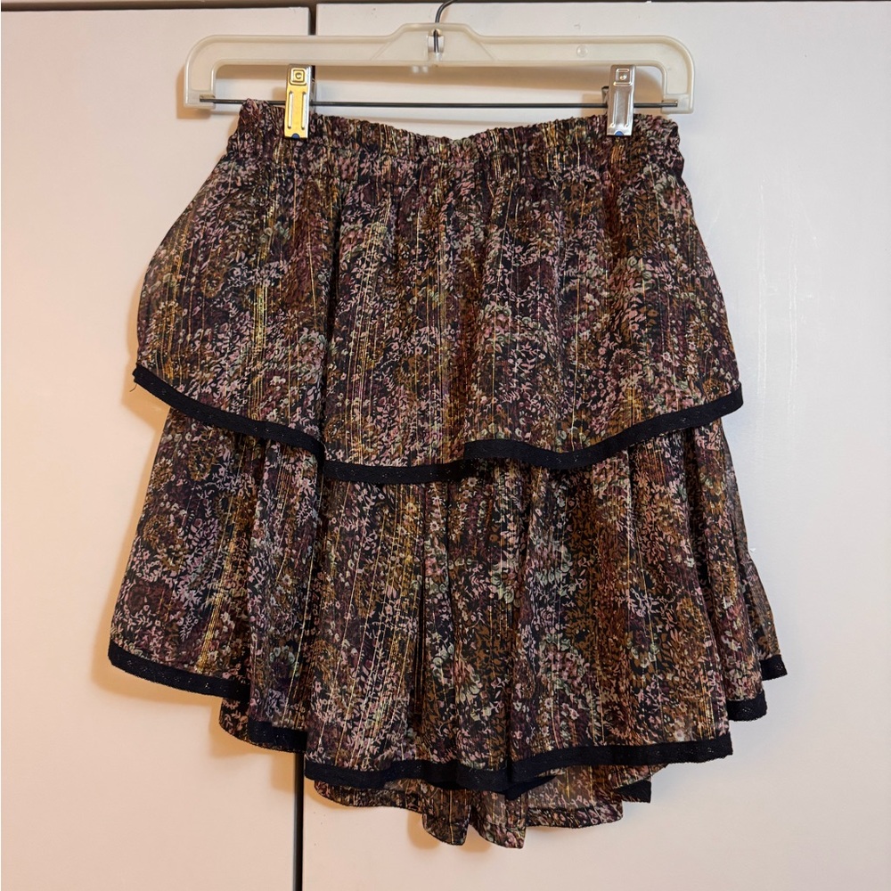 Floral Tiered Skirt